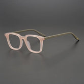 Elmer Retro Rectangle Glasses Frame Rectangle Frames Southood Pink